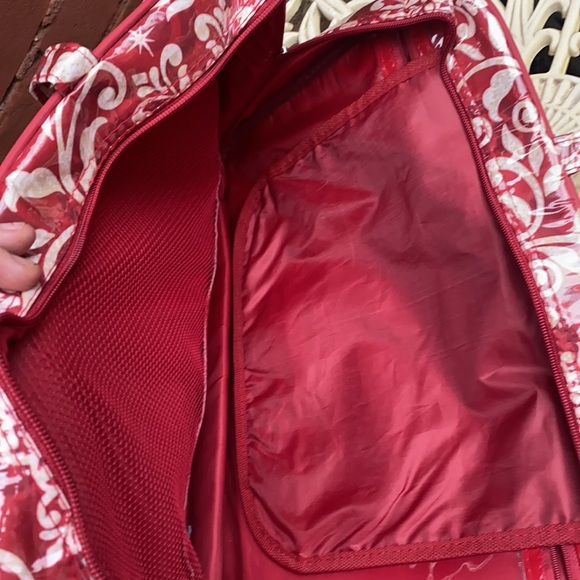 Red snowflake laptop bag - Picture 4 of 4